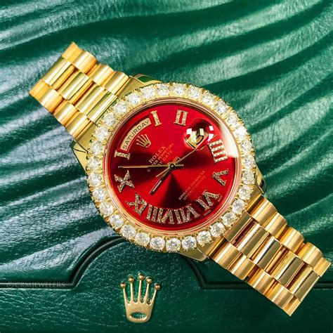 red face rolex womens|Rolex red face diamond bezel.